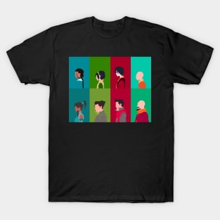 Avatar: The Last Airbender/The Legend of Korra Main Cast Minimalism T-Shirt